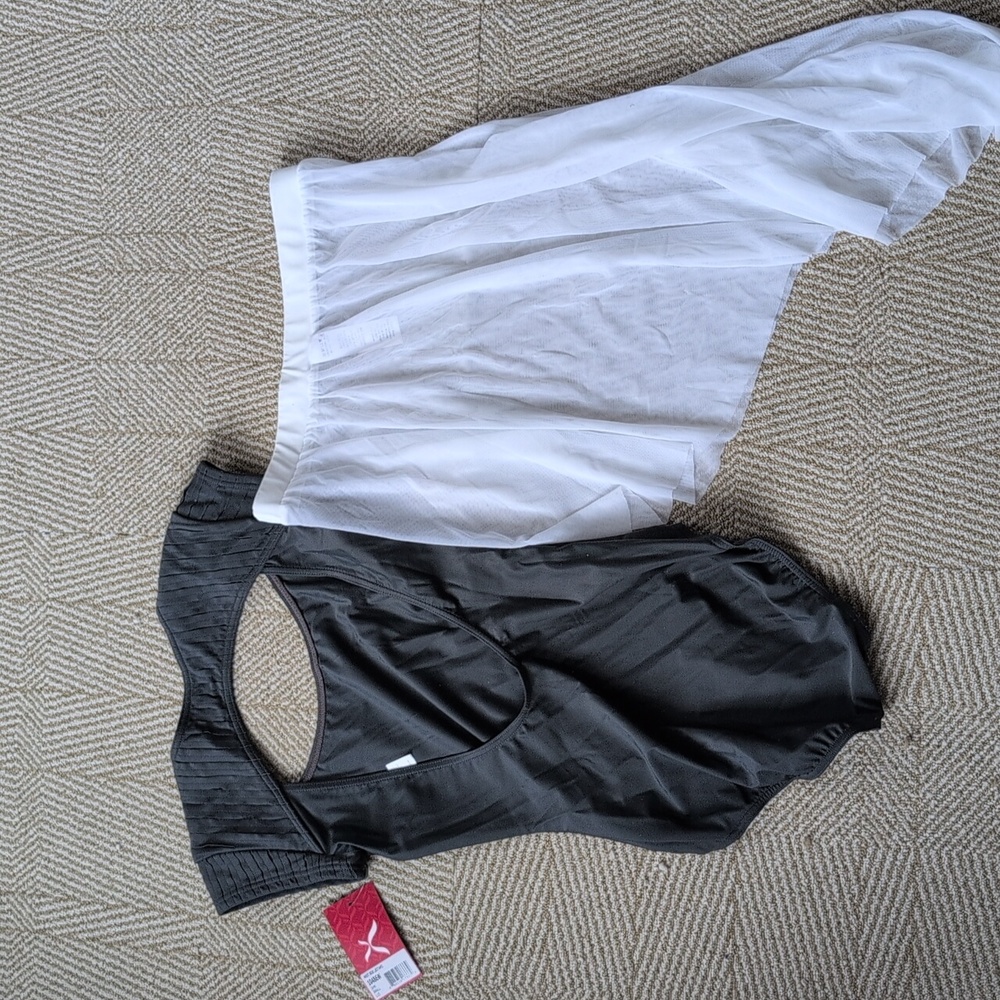 New Ballet Dancewear Leotard Skirt 6 Lot SA MA Weissman Capezio Revolution Gray - Picture 3 of 7